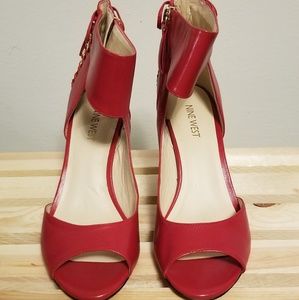 Nine West Red Sandals/Heels